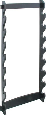 Miscellaneous 8 Tier Wall Rack WS-8W - Sturdy Wood Wall Mount Holds Eight Swords With Black Finish by Miscellaneous