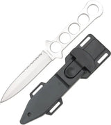 MD Diving Knife - Double Edge Four And One Eighth Inch Blade With Partial Serration And Stainless Construction by Miscellaneous