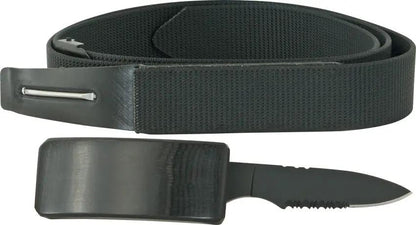 DV Belt Knife DV-01 - Concealed Belt Buckle Knife With Partially Serrated Blade by Miscellaneous