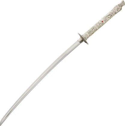 Dragon Crest Dragon Sword SW-05 - 40.63in Overall With 26.5in Stainless Blade, White Dragon Handle And Tsuba by Miscellaneous