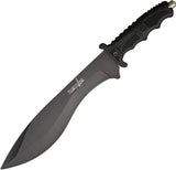 HK Survival Knife HK-717 - 15 Inch Kukri Blade With Survivor Etch And Textured Fingergrooved Handles by Miscellaneous