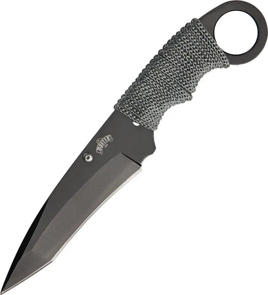 Miscellaneous Neck Knife MU-1119GC - Recurve Blade One Piece Stainless Construction With Oversized Ring Pommel by Miscellaneous