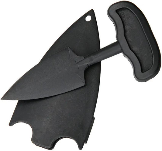 Unbranded T-Handle Push Dagger MIL1053 - One Piece Black Polycarbonate Construction, Fingergrooved Handle, Belt Sheath by Miscellaneous