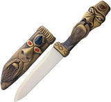 DPAJK Jungle Knife Handmade - 4 Inch Satin Blade With Clay Handle And Unique Beadwork Scabbard by Miscellaneous