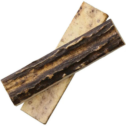 Genuine Stag Handle Scales M4402 For Knives - Genuine Stag Construction 2 Inch By 0.63 Inch Set Of Two by Miscellaneous