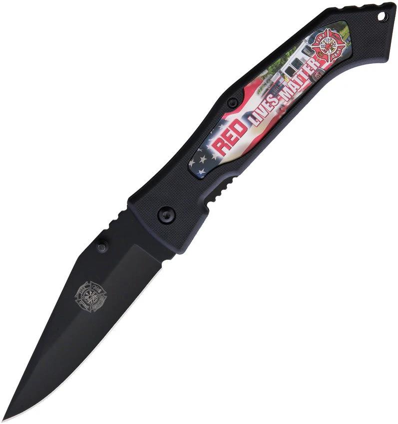 Miscellaneous Red Lives Matter Linerlock RLM-001 by Miscellaneous