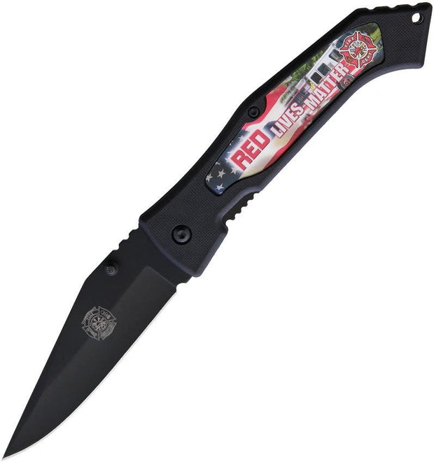Miscellaneous Red Lives Matter Linerlock RLM-001 by Miscellaneous