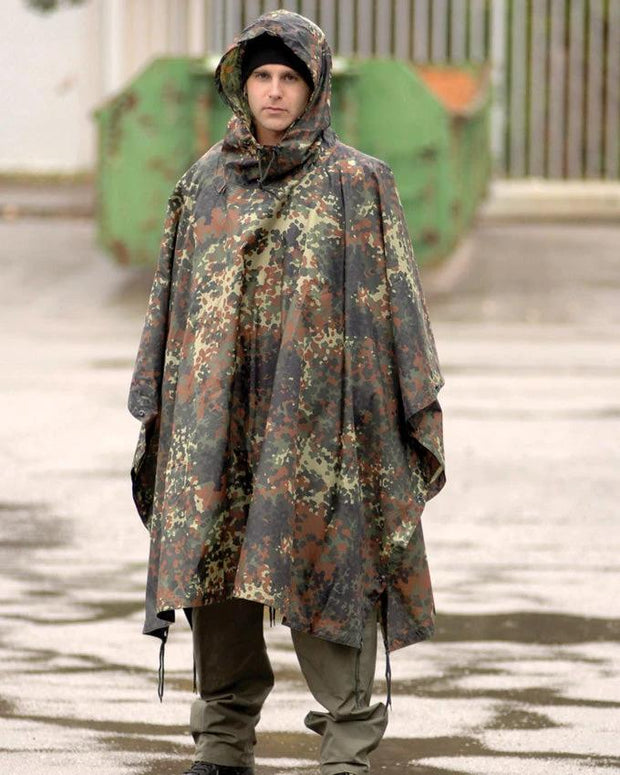 Mil-Tec Flecktarn Ripstop Poncho 10630021 by Mil-Tec