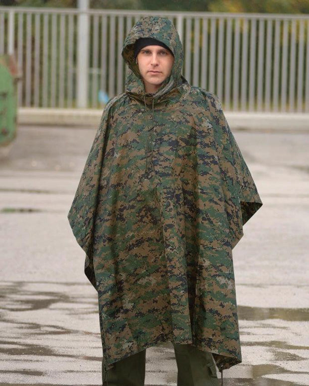 Mil-Tec Digital WL Camo Ripstop Poncho 10630071 by Mil-Tec