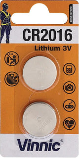 Miscellaneous Pack of 2 CR2016 Battery by Miscellaneous