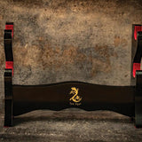 Ten Ryu Sword Stand MA-2SD - Black Lacquered Display Stand For Swords, 13 x 3.5 x 9.38 Inches, Boxed by Miscellaneous