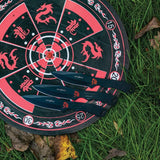 Miscellaneous Throwing Knife Set PP-075-3BK - Three Piece Black Stainless Knives With Target by Miscellaneous