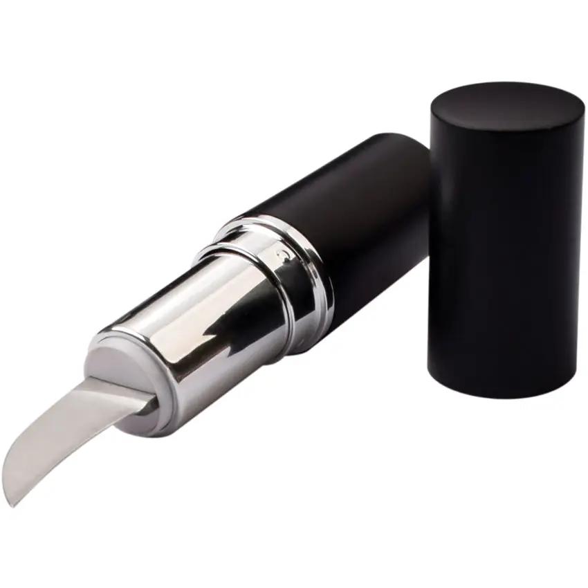 FF Lipstick Knife Black FF-273BK - Twist Open Concealed Hawkbill Blade With Black ABS Handle by Miscellaneous