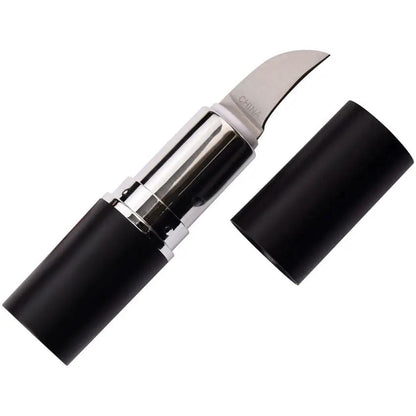 FF Lipstick Knife Black FF-273BK - Twist Open Concealed Hawkbill Blade With Black ABS Handle by Miscellaneous