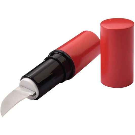 Miscellaneous Lipstick Knife Red and Black FF 273RD Twist Open Satin Stainless Blade Red and Black ABS Handle by Miscellaneous