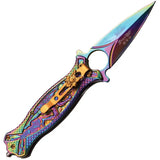 Miscellaneous Masters Linerlock AO MC-A030RB - Spectrum TiNi Blade And TiNi Handle With Glass Breaker by Miscellaneous