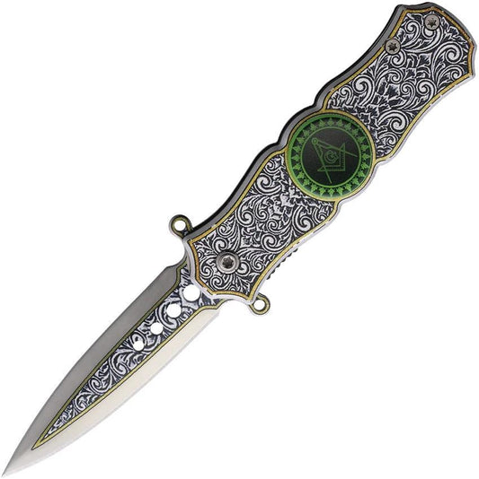 Miscellaneous Masonic Spinner Linerlock KN-2002 by Miscellaneous