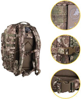 Mil-Tec Assault Backpack Large - 36L Capacity Hydropack Compatible With Multiple Pockets In WASP I Z2 Camouflage by Mil-Tec