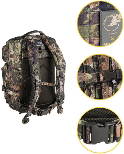 Mil-Tec Assault Backpack Large - 36L Tactical Combat Pack With Multiple Pockets And Hydration Compatibility by Mil-Tec