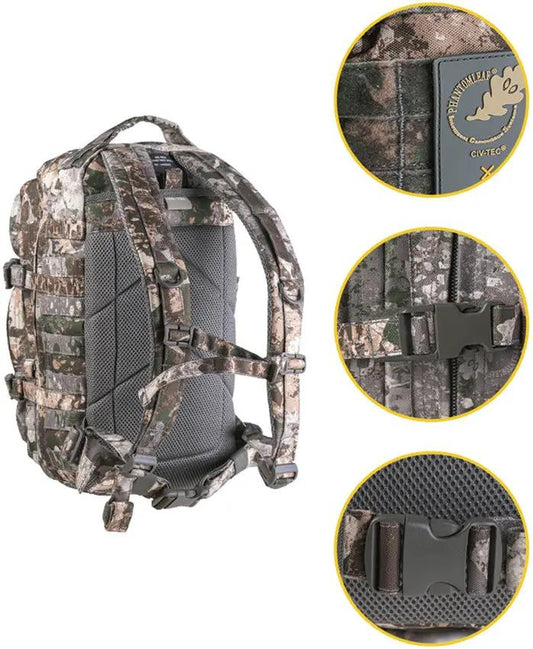 Mil-Tec Assault Backpack Small 14002065 - 20 Liter Compact Tactical Pack with Front and Side Pockets by Mil-Tec