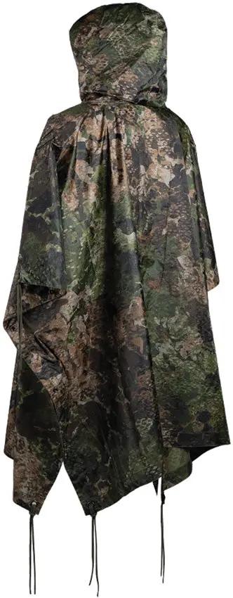 Mil-Tec Z2 Ripstop Wet Weather Poncho - One Size Fits Most With CIV-TEC WASP I Z3A Camouflage And Tarp Use by Mil-Tec