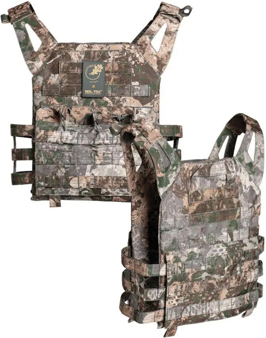 Mil-Tec Gen II Plate Carrier Vest - MOLLE System With Front Back And Side Pouches And Magazine Loops by Mil-Tec