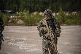 Mil-Tec Multi Function Head Gear - Versatile Seamless Headwear For Cap Face Guard And Scarf In CIV-TEC WASP I Z1B Camo by Mil-Tec
