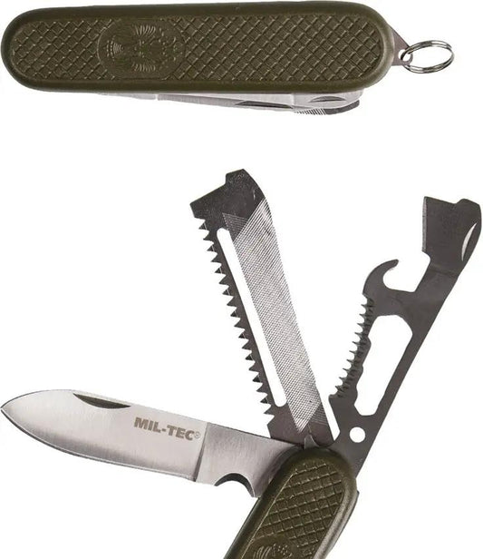 Outdoor Edge Spanish Style OD Pocket Knife - 4 Inch Closed Multi Tool With Saw, File, Bottle Opener, Can Opener by Miscellaneous