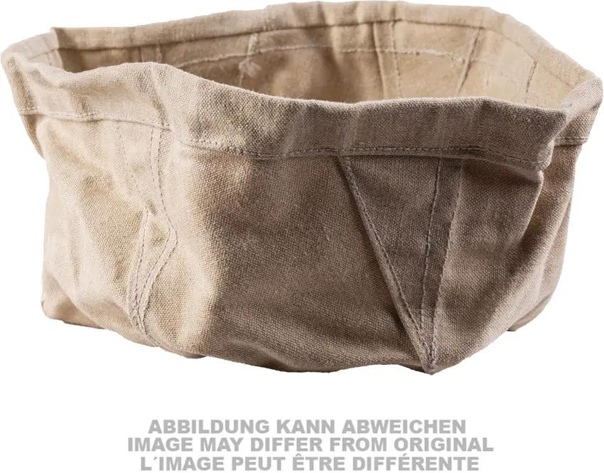 Belgian Collapsible Bowl - Durable Canvas Construction Off White Ideal For Travel And Camping by Miscellaneous