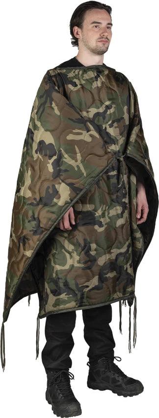 Mil-Tec Woodland Poncho Liner 14424520 by Mil-Tec