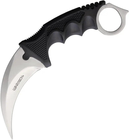 Miscellaneous Neck Knife YC-9115-CH - 7.5 Inch Overall With Satin 3.25 Inch Blade Extended Tang Finger Ring by Miscellaneous