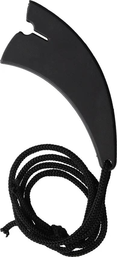 Miscellaneous Neck Knife YC-9115-CH - 7.5 Inch Overall With Satin 3.25 Inch Blade Extended Tang Finger Ring by Miscellaneous