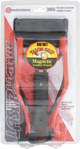 Marksman Tapered Band Slingshot 3055 - 30 Percent Greater Velocity With Folding Design And Built In Ammo Pouch by Marksman