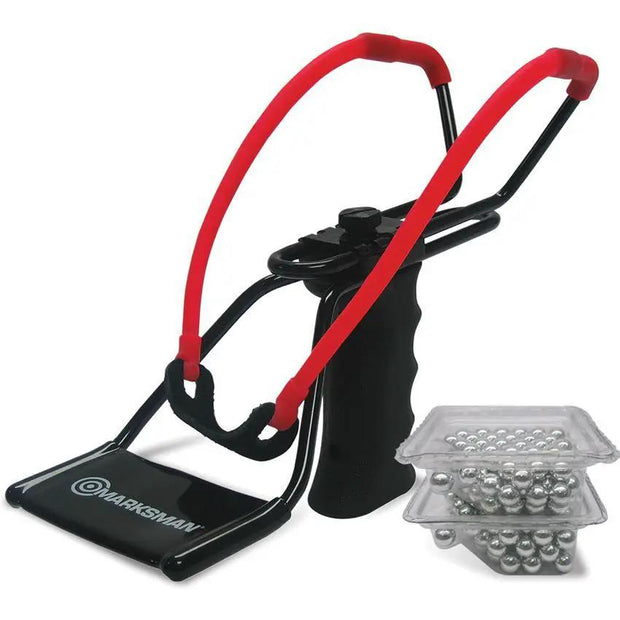 Marksman Adjustable Slingshot 3060K - Fully Adjustable Yoke With Hyper Velocity Band For Superior Power by Marksman