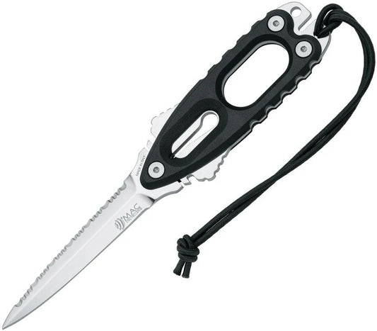 Mac Coltellerie Gunster Dive Knife Black TPE MC GNR11.N by Mac Coltellerie