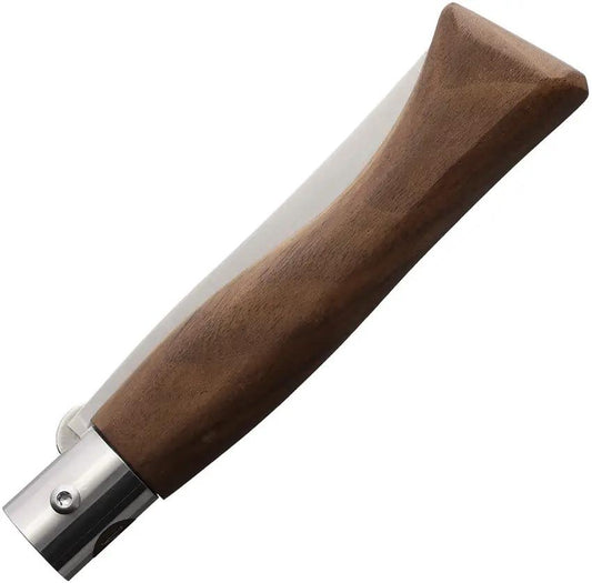Main Knives Italian Linerlock Walnut - 3.5in Satin Blade, 4.75in Closed, Walnut Handle by MAIN Knives