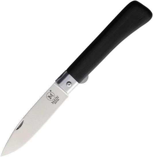 MAIN Knives Workers Linerlock Black Wood 1020 by MAIN Knives