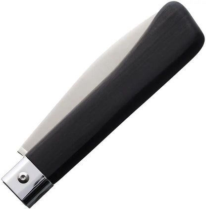 Main Knives Workers Linerlock - Black Wood Handle Satin Stainless Drop Point Blade by MAIN Knives