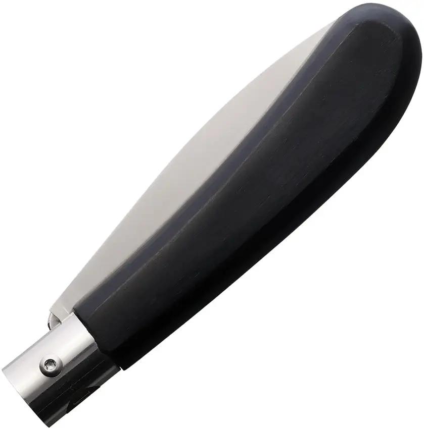 Main Knives German Line Linerlock Black 1200 - Satin Finish Blade Black Wood Handle by MAIN Knives