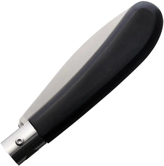 Main Knives German Line Linerlock Black 1200 - Satin Finish Blade Black Wood Handle by MAIN Knives