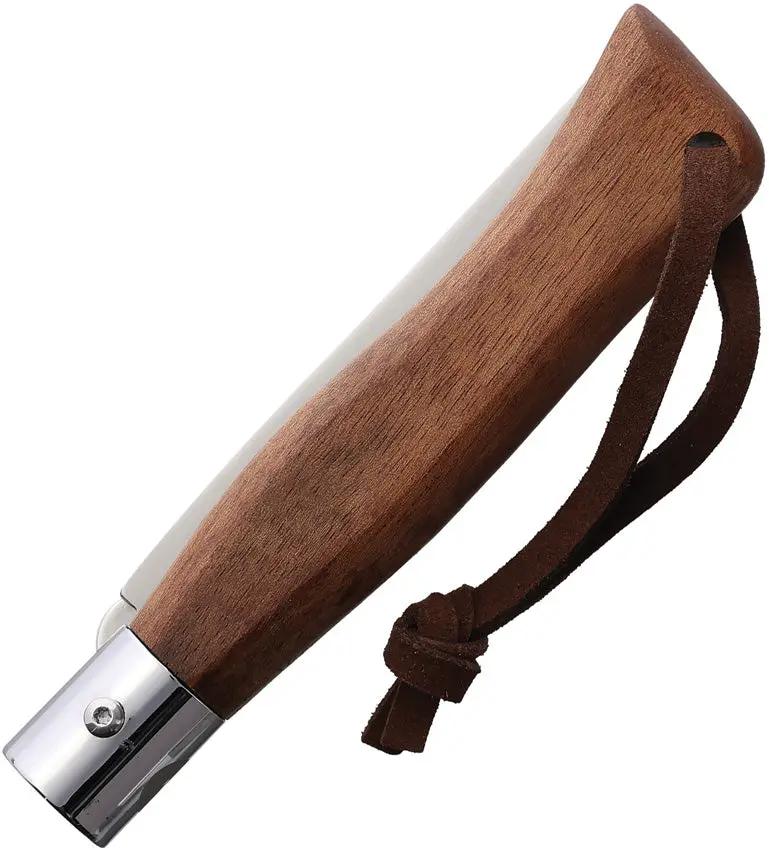 Main Knives Urban Linerlock Bubinga 2000-L5 - Satin Stainless Blade, Bubinga Wood Handle, Lanyard Hole by MAIN Knives