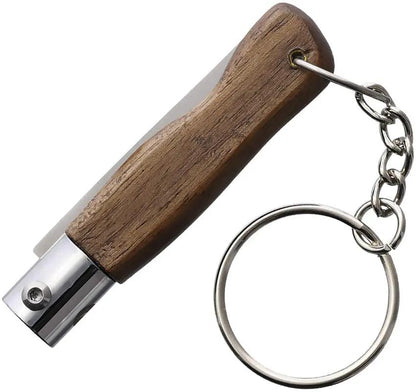 Main Knives Mini Pocket Folder Walnut 6002 - Compact EDC Knife With Satin Blade And Walnut Handle by MAIN Knives