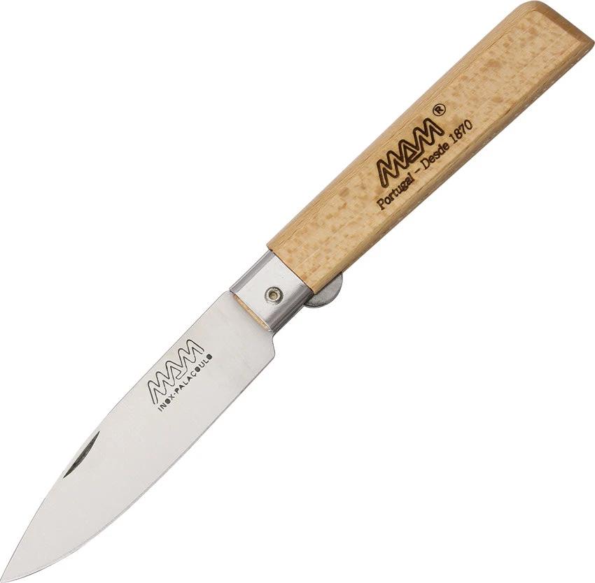 MAM Medium Linerlock Drop Point 2036 SILVER RING W/BOX by MAM