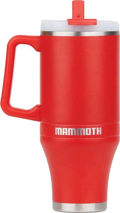 Mammoth Ascent Tumbler 40oz Red - Double Walled Vacuum Insulation Keeps Beverages Hot 12H Or Cold 36H by Mammoth