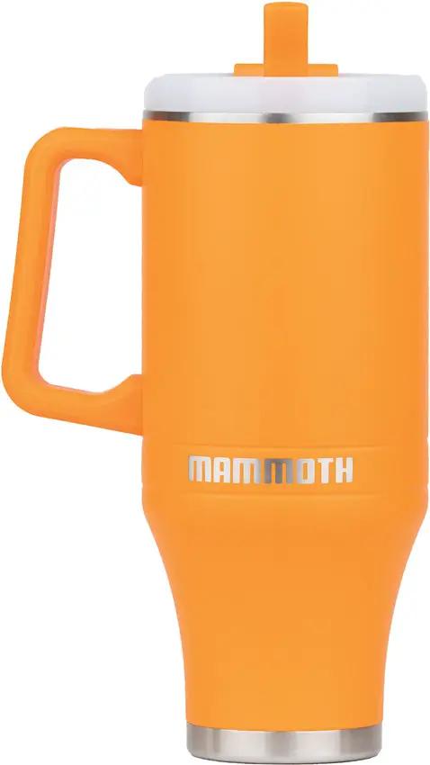 Mammoth Ascent Tumbler 40 Oz Blaze Orange Double Walled Vacuum Insulation Keeps Beverages Hot 12 Hours Cold 36 Hours by Mammoth