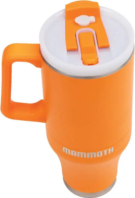 Mammoth Ascent Tumbler 40 Oz Blaze Orange Double Walled Vacuum Insulation Keeps Beverages Hot 12 Hours Cold 36 Hours by Mammoth