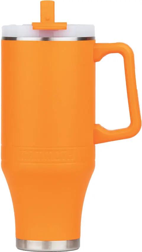 Mammoth Ascent Tumbler 40 Oz Blaze Orange Double Walled Vacuum Insulation Keeps Beverages Hot 12 Hours Cold 36 Hours by Mammoth