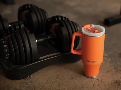 Mammoth Ascent Tumbler 40 Oz Blaze Orange Double Walled Vacuum Insulation Keeps Beverages Hot 12 Hours Cold 36 Hours by Mammoth