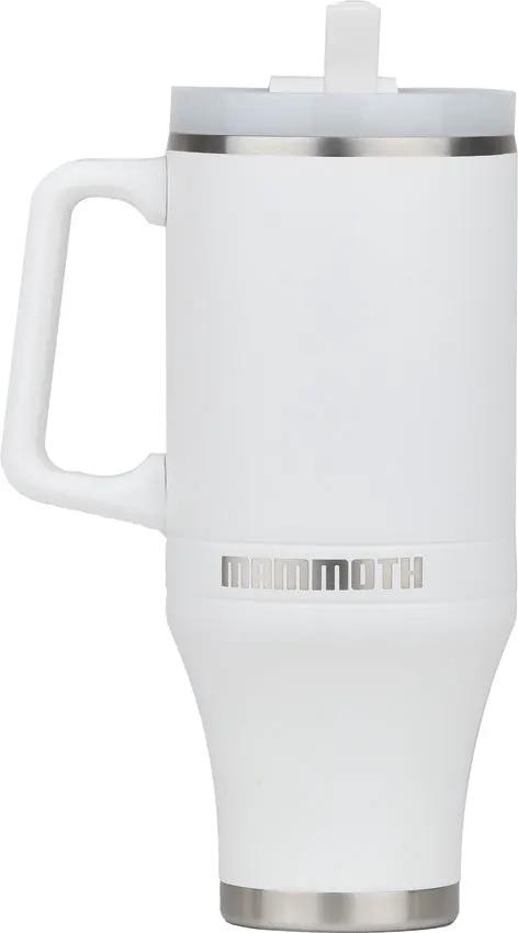 Mammoth Ascent Tumbler 40oz White - Double Walled Vacuum Insulation Keeps Drinks Hot 12 Hours Cold 36 Hours by Mammoth
