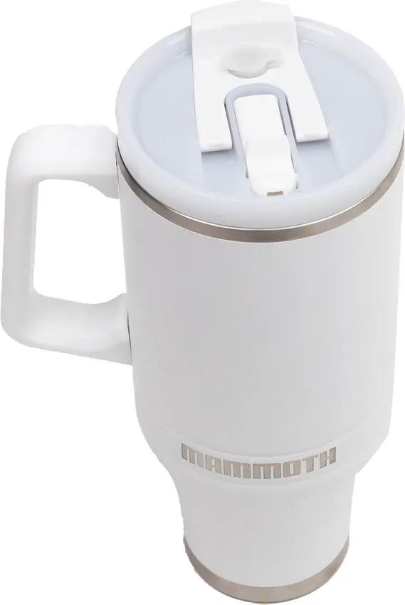 Mammoth Ascent Tumbler 40oz White - Double Walled Vacuum Insulation Keeps Drinks Hot 12 Hours Cold 36 Hours by Mammoth